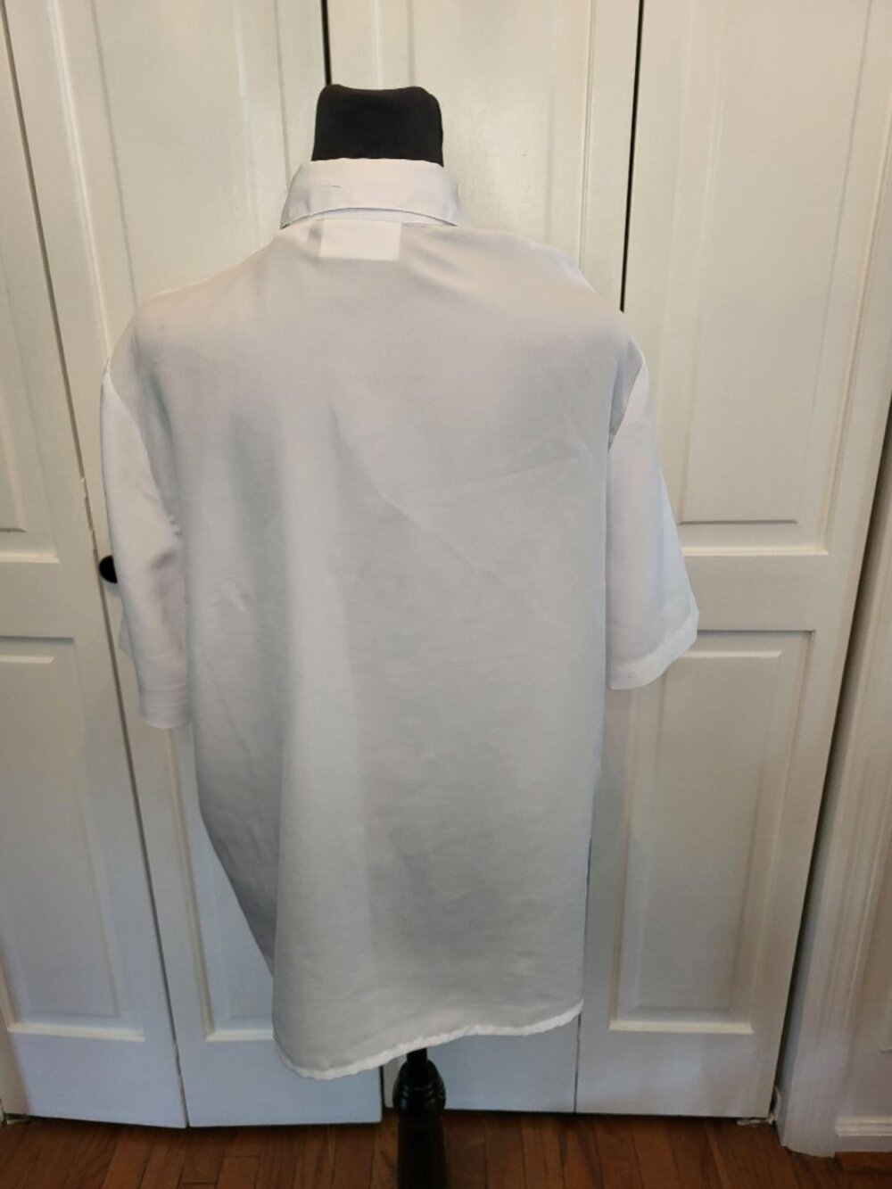 Christie & Jill Vintage 90s White Button Up Pintucking 12 Twee Retro Old Money - Picture 9 of 9